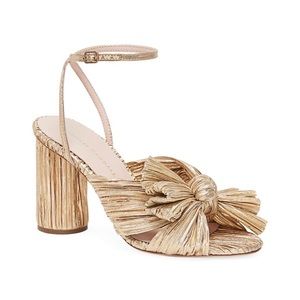 Loeffler Randall Camellia Knotted Sandals Gold